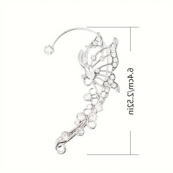 Sparkly Diamond Ear Cuff (Left ear) - Picture 3 of 3